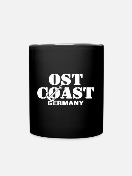 ostsee strandfeeling sommer-vibes rügen ostküste - Tasse einfarbig - Schwarz