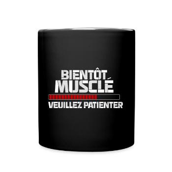 Bientôt musclé - Mug uni - noir - Devant