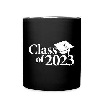 Cadeau de fête de fin d’études de la promotion 2023 pour lui et elle - Mug uni - noir - Devant