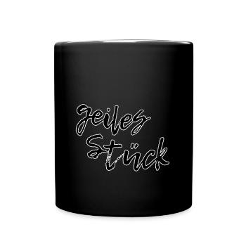 geiles Stück - Tasse einfarbig - Schwarz - Vorne