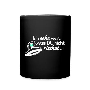 UFO - Ich sehe was - was DU nicht siehst 2 - Tasse einfarbig - Schwarz - Vorne
