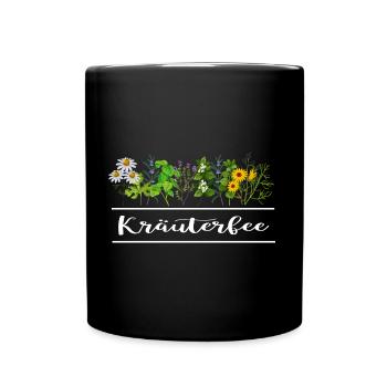 gärtner kräuterfee gartenarbeit garten - Tasse einfarbig - Schwarz - Vorne