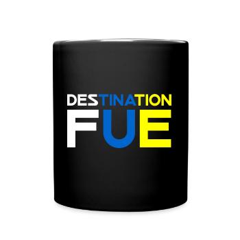 Destination Fuerteventura - Tasse einfarbig - Schwarz - Vorne