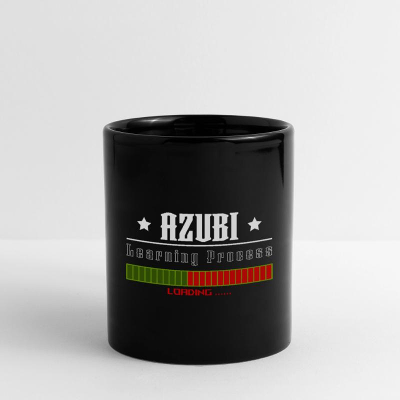 AZUBI learning process loading tshirt Tasse einfarbig