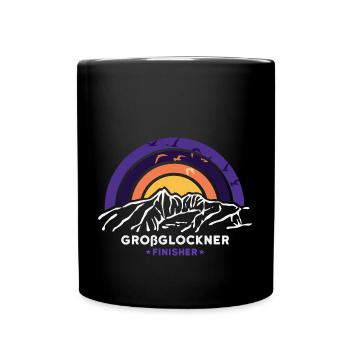 Großglockner Kärnten Hohe Tauern Finisher Souvenir - Tasse einfarbig - Schwarz - Vorne