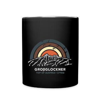 Großglockner Hohe Tauern Hochalpenstrasse Austria - Tasse einfarbig - Schwarz - Vorne