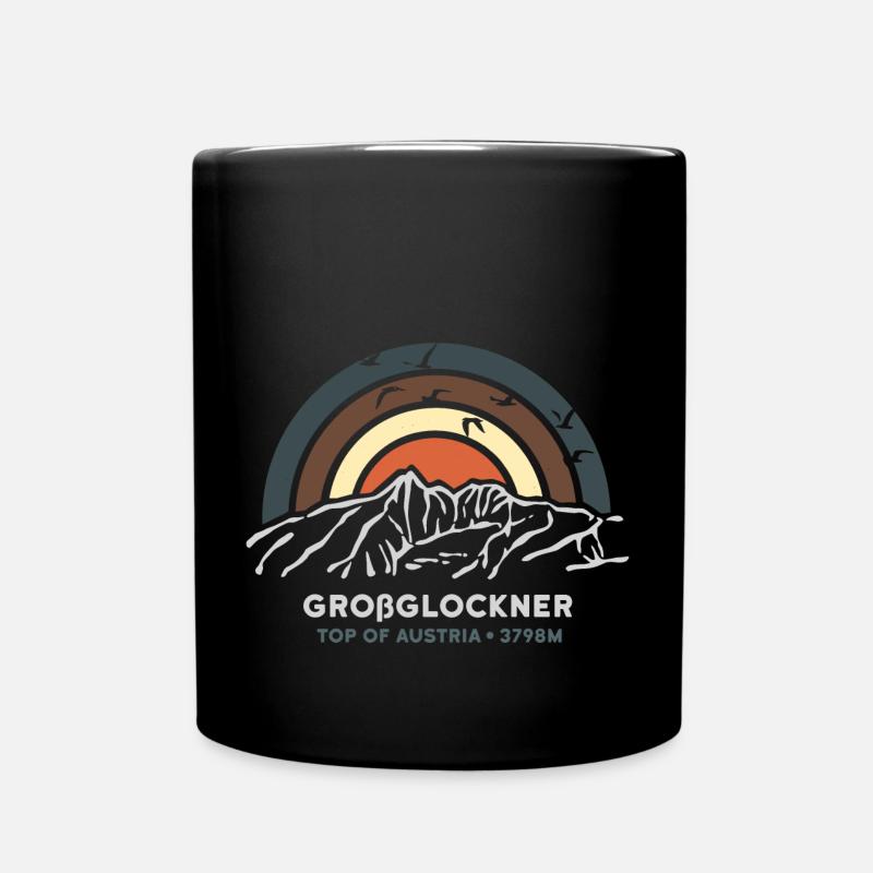 Großglockner Hohe Tauern Hochalpenstrasse Austria - Tasse einfarbig - Schwarz