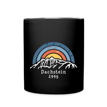 Hoher Dachstein 2995 Schladming Ramsau Filzmoos - Tasse einfarbig - Schwarz - Vorne