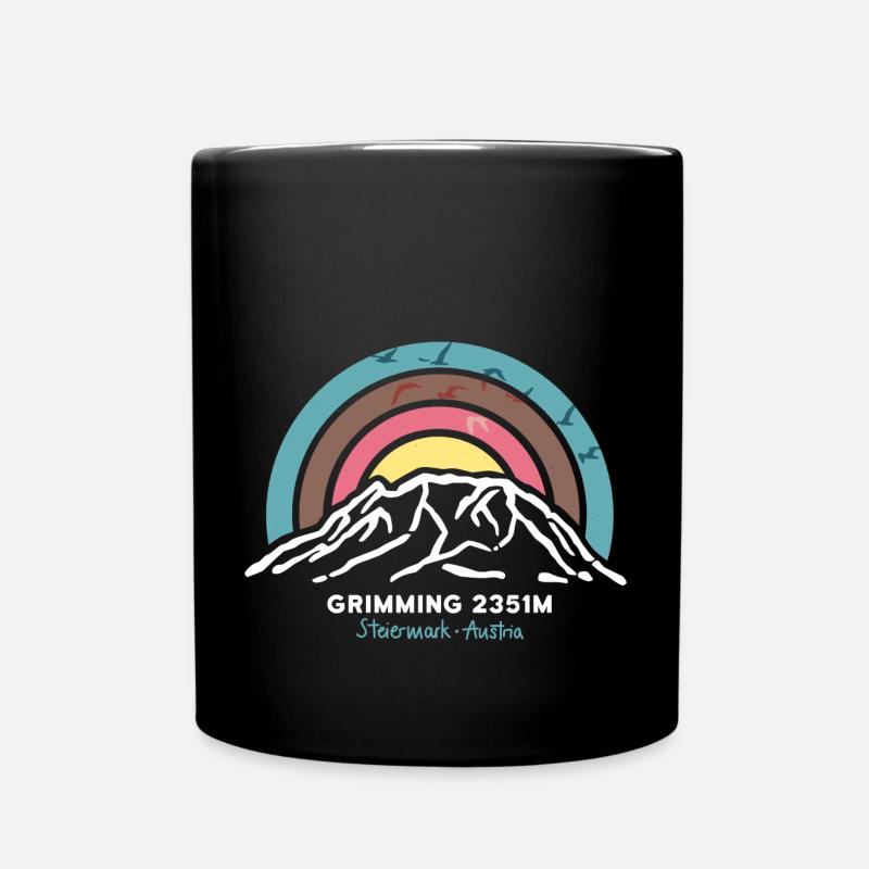 Grimming Steiermark Austria Österreich Dachstein - Tasse einfarbig - Schwarz