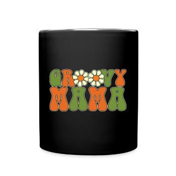 Groovy Mama Fête des mères Matching Family For Women - Mug uni - noir - Devant