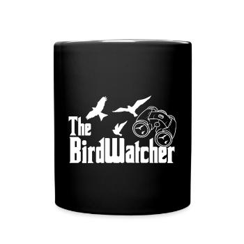 Vogelbeobachtung Vogelfreund Fernglas Ornithologe - Tasse einfarbig - Schwarz - Vorne