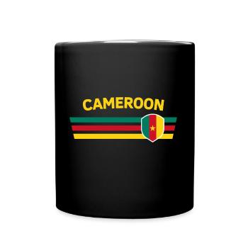 Cameroon fan tshirt/trikot for global competitions - Full Colour Mug - black - Front