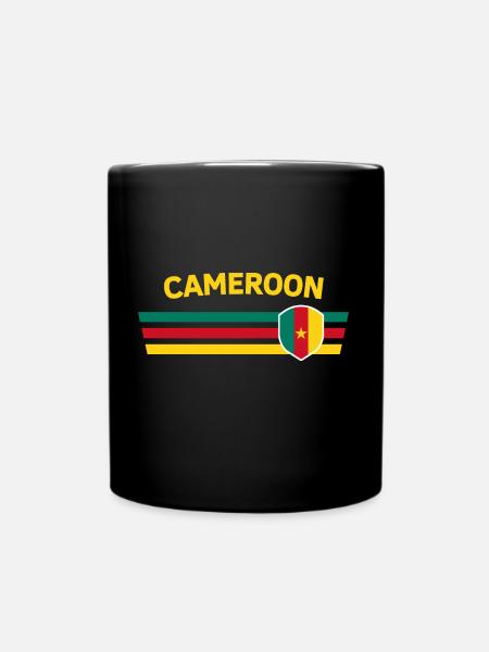 Fan tshirt camerounais / trikot pour les compétitions mondiales - Mug uni - noir