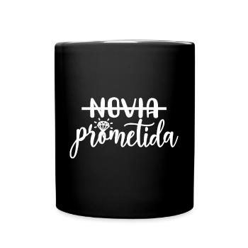Prometida Fiancée Engagement Wedding Bride To Be - Full Colour Mug - black - Front