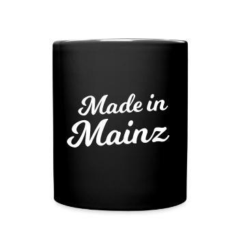 Made in Mainz - Tasse einfarbig - Schwarz - Vorne