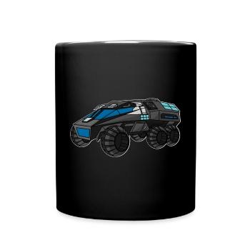 Mars Rover, Voiture spatiale, Voiture spatiale - Mug uni - noir - Devant