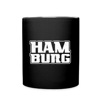 Hambourg Design Ville hanséatique Souvenir Hambourg - Mug uni - noir - Devant