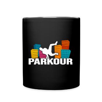 Parkour Traceur Freerun CityParkour Jump - Mug uni - noir - Devant