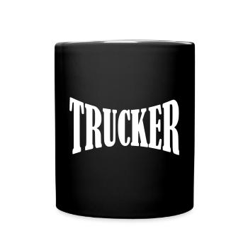 Chemise de camionneur - Mug uni - noir - Devant