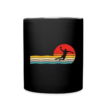 Handball retro handball player - Full Colour Mug - black - Front