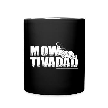Tenue de tonte de pelouse Tracteur de pelouse Tondeuse à gazon autoportée - Mug uni - noir - Devant