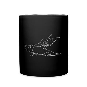 Orca - Tasse einfarbig - Schwarz - Vorne