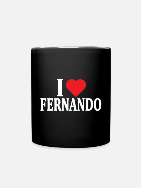 t-shirt J’aime Fernando idée cadeau t-shirt - Mug uni - noir