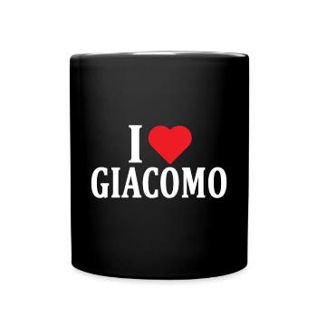 t-shirt J’adore l’idée cadeau du t-shirt Giacomo - Mug uni - noir - Devant