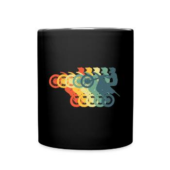 Moto Motorsport Retro Dirtbike Motocross - Mug uni - noir - Devant