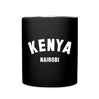 NAIROBI, Kenya - Tasse einfarbig - Schwarz - Vorne