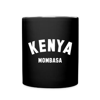 MOMBASA Kenya - Tasse einfarbig - Schwarz - Vorne
