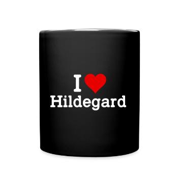 I Love Hildegard - Tasse einfarbig - Schwarz - Vorne
