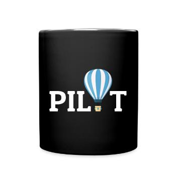Hot Air Ballooning Hopper Balloon Pilot Balloonist - Full Colour Mug - black - Front