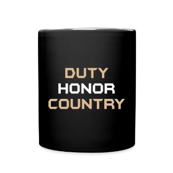 Devoir honorifique envers le pays - Mug uni - noir - Devant