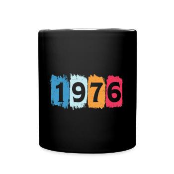 Retro 1976 t-shirt 76 vintage 1976 - Full Colour Mug - black - Front