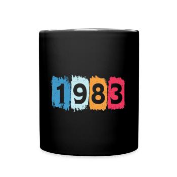 Retro 1983 t-shirt 83 vintage 1983 - Full Colour Mug - black - Front