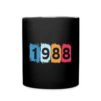 Retro 1988 t-shirt 88 vintage 1988 - Tasse einfarbig - Schwarz - Vorne