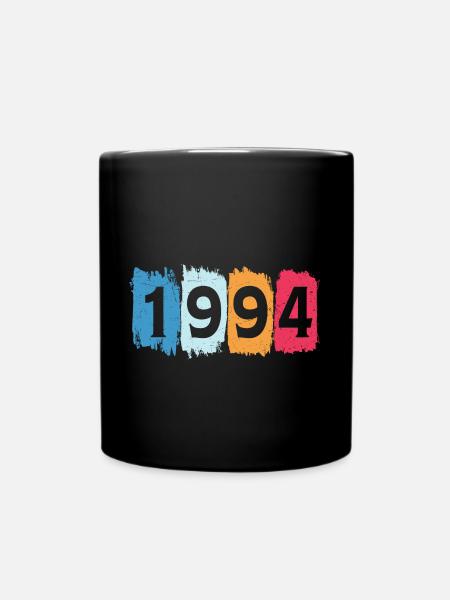 Retro 1994 t-shirt 94 vintage 1994 - Tasse einfarbig - Schwarz