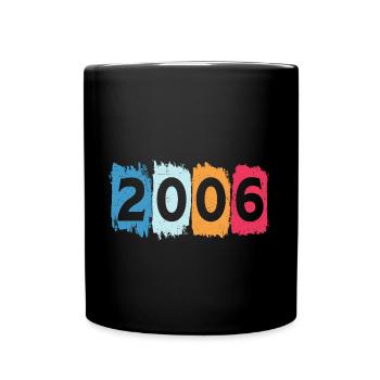 Retro 2006 t-shirt 06 vintage 2006 - Full Colour Mug - black - Front