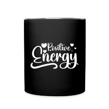 Positive Energie Yogaübung Yoga - Tasse einfarbig - Schwarz - Vorne