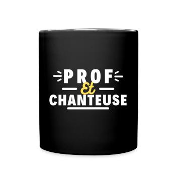 Prof et chanteuse - Mug uni - noir - Devant