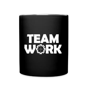 Le travail d’équipe - Mug uni - noir - Devant