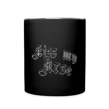 Embrasse mon cul - Mug uni - noir - Devant