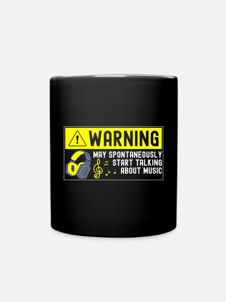 Dj Party Songs Genre - Full Colour Mug - black