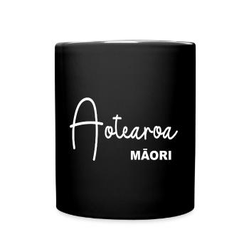 Aotearoa MAORI - Tasse einfarbig - Schwarz - Vorne