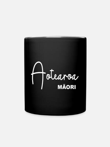 Aotearoa MAORI - Tasse einfarbig - Schwarz