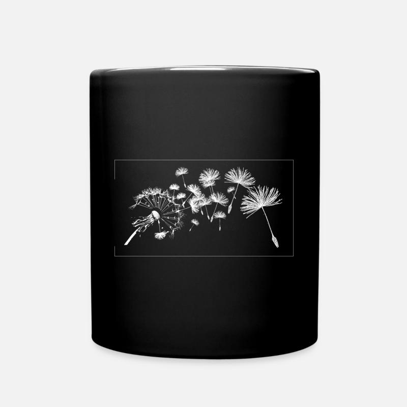 Fleurs de pissenlit commun - Mug uni - noir