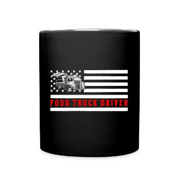 Frites Foodtrucker Fast Food Truck - Mug uni - noir - Devant