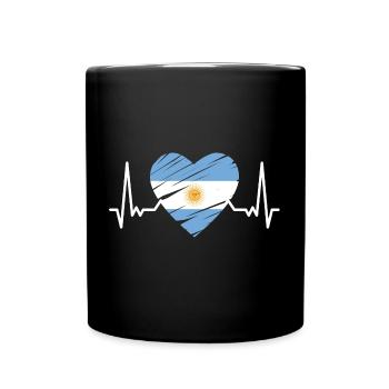 Argentina Flag South America Argentine Flag - Full Colour Mug - black - Front