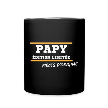 Humor Opa limitierte Auflage, Originalteile - Tasse einfarbig - Schwarz - Vorne